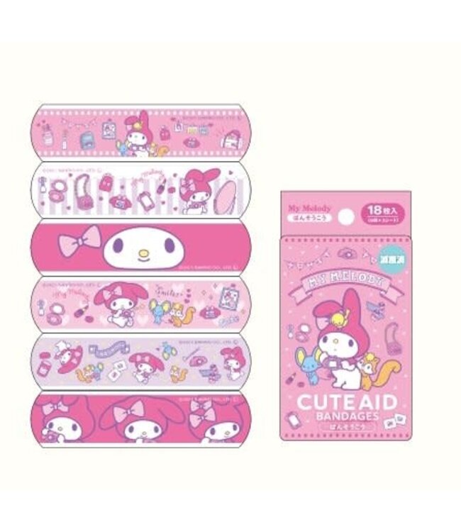 Santan Sanrio My Melody Bandage Cute Aid 18 pcs