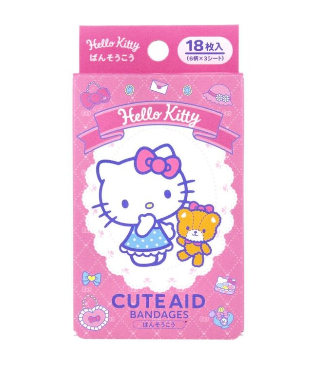 Santan Sanrio Hello Kitty Cute Aid Bandages 18pcs