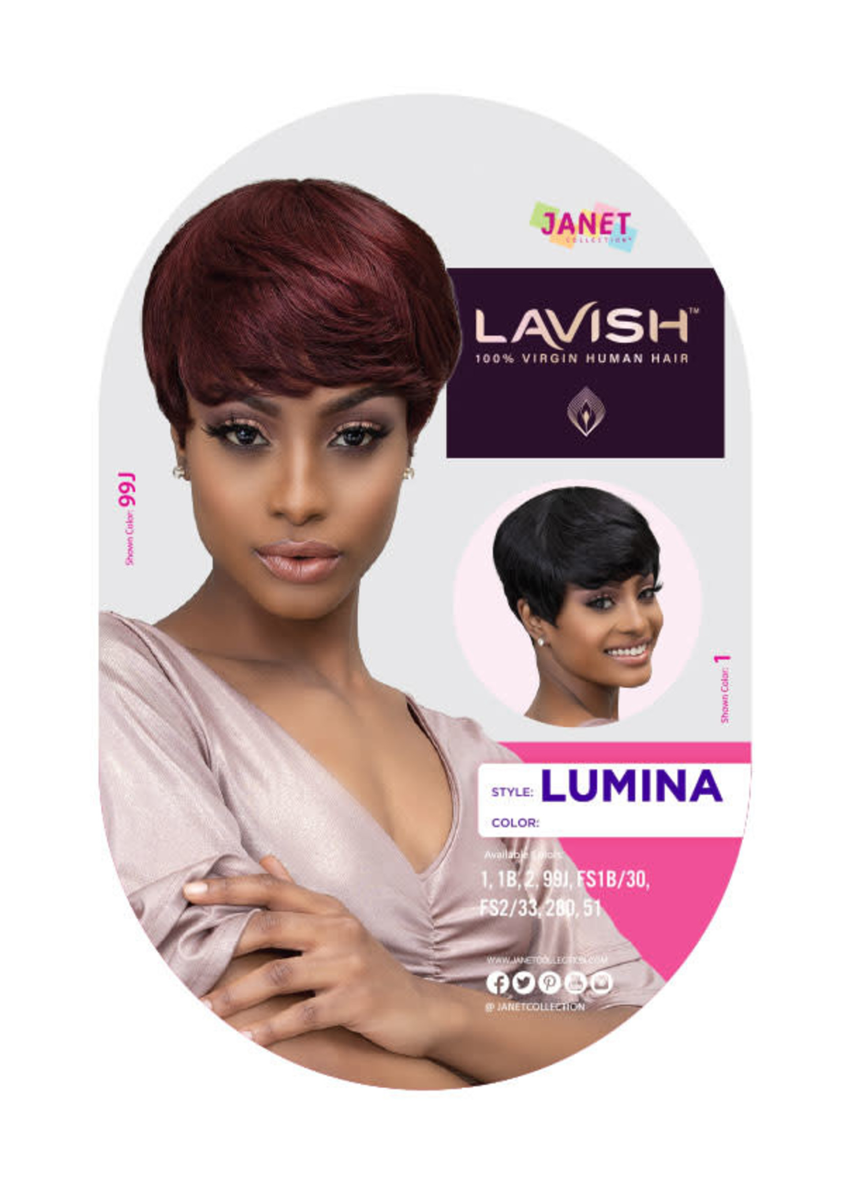 Janet Collection Lavish Lumina (100% Virgin Human Hair) Wig