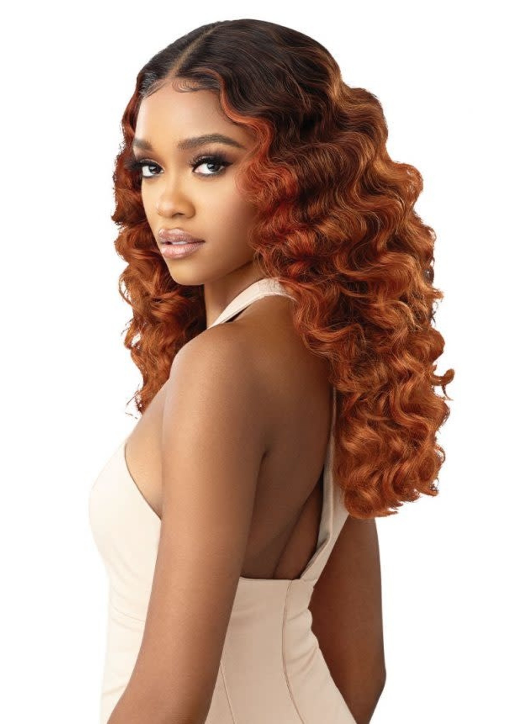 Outre Melted Hairline Lace Front Wig Fabiola 3DRFF Cajun Spice