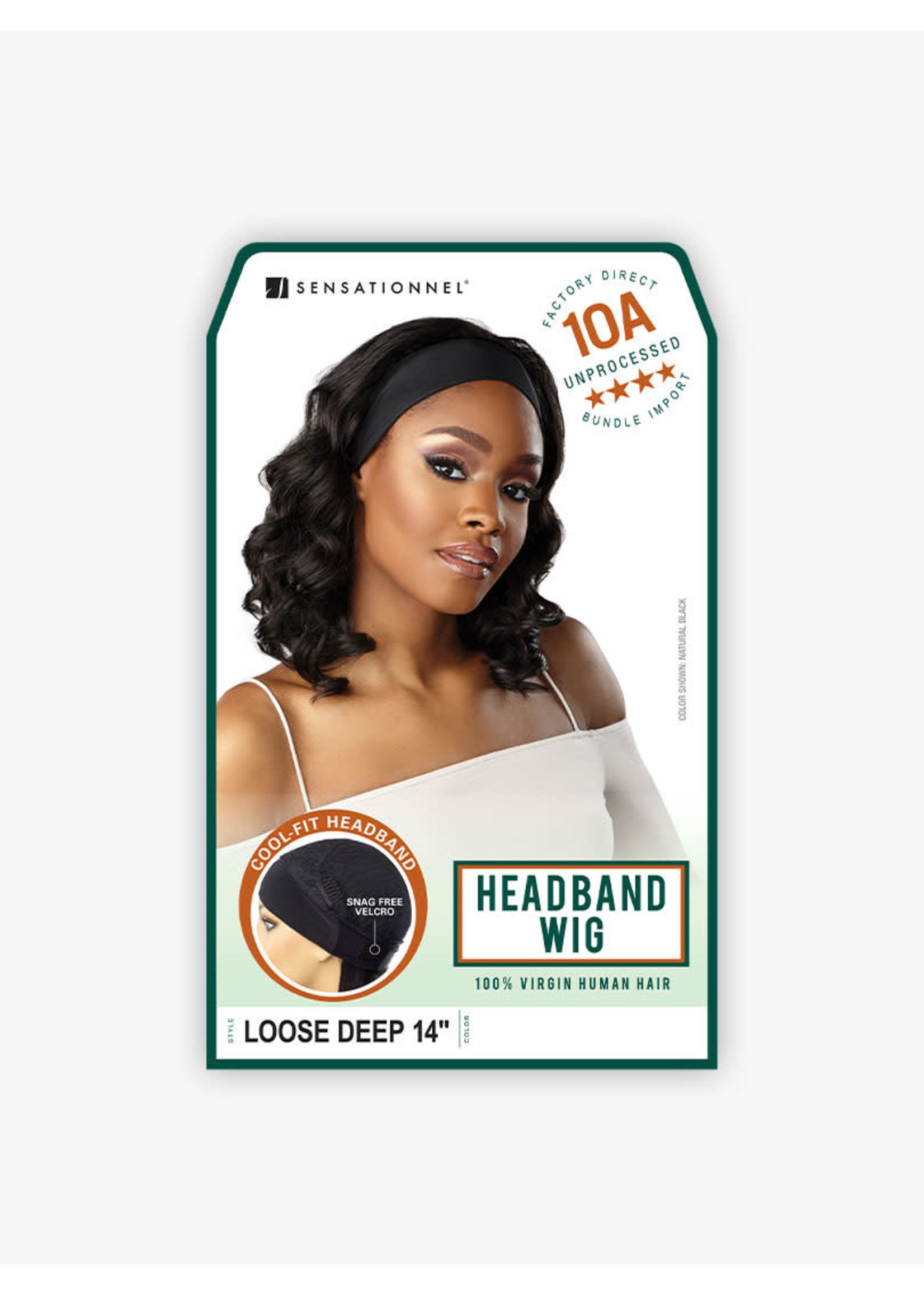 Sensationnel - Loose Deep Headband wig 14" - 100% Virgin Hair