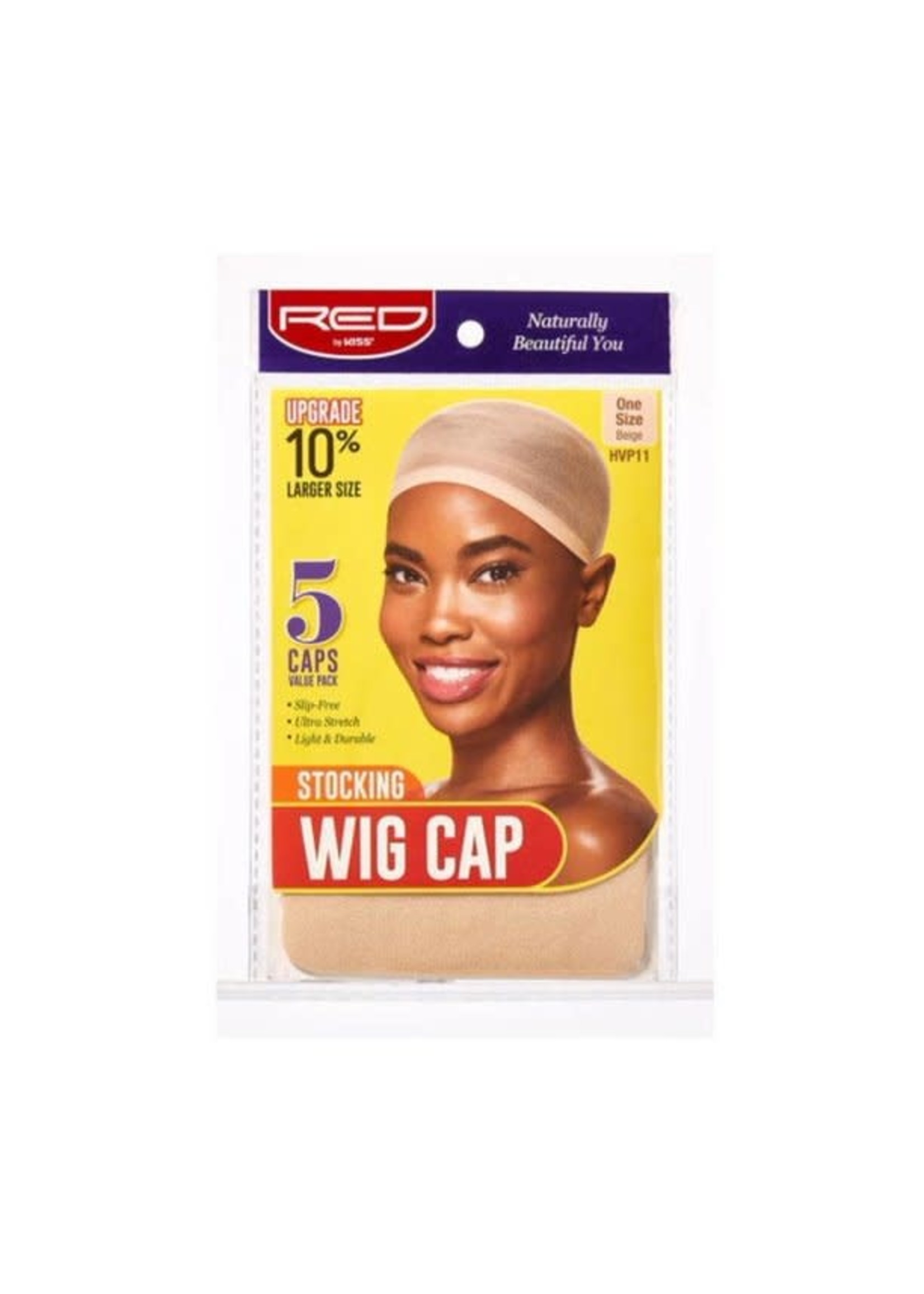 Stocking Wig Cap Beige HVP11 5PCS