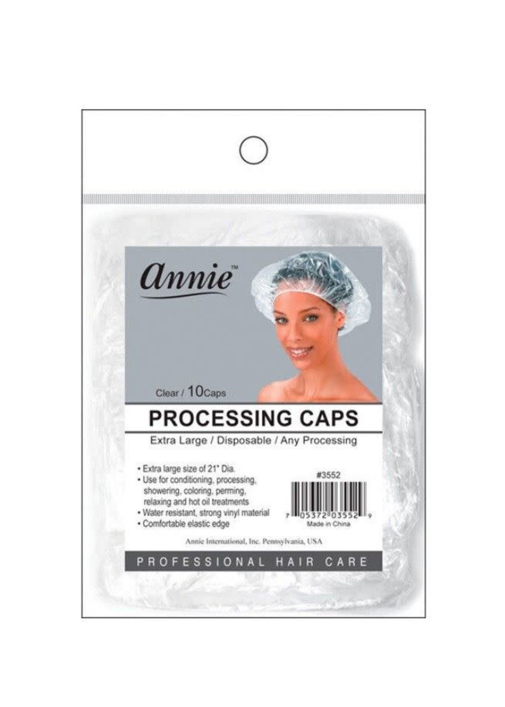 Annie Processing Caps Clear 10ct 3552