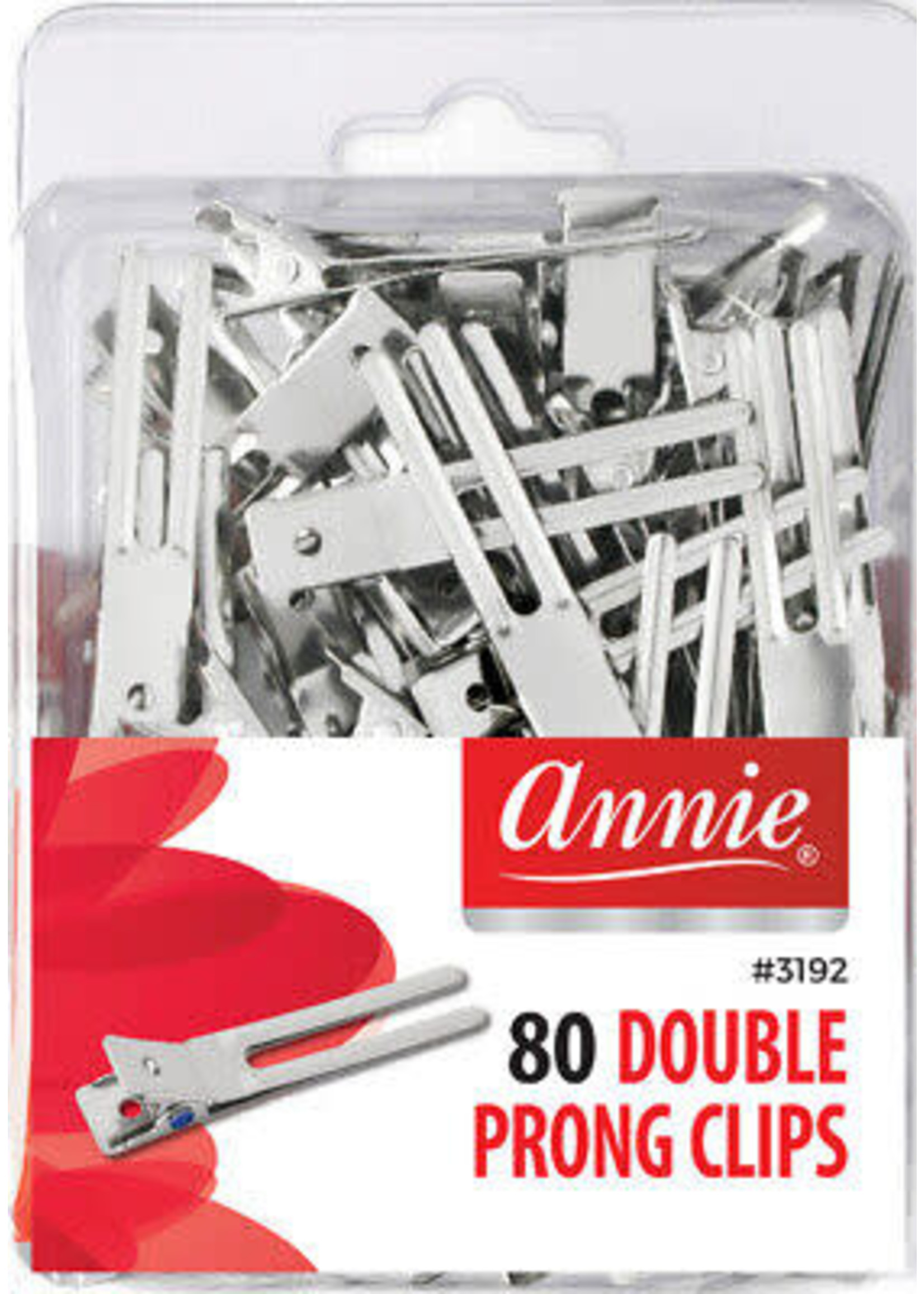 ANNIE 3192  PREMIUM DOUBLE PRONG CLIPS 80pk