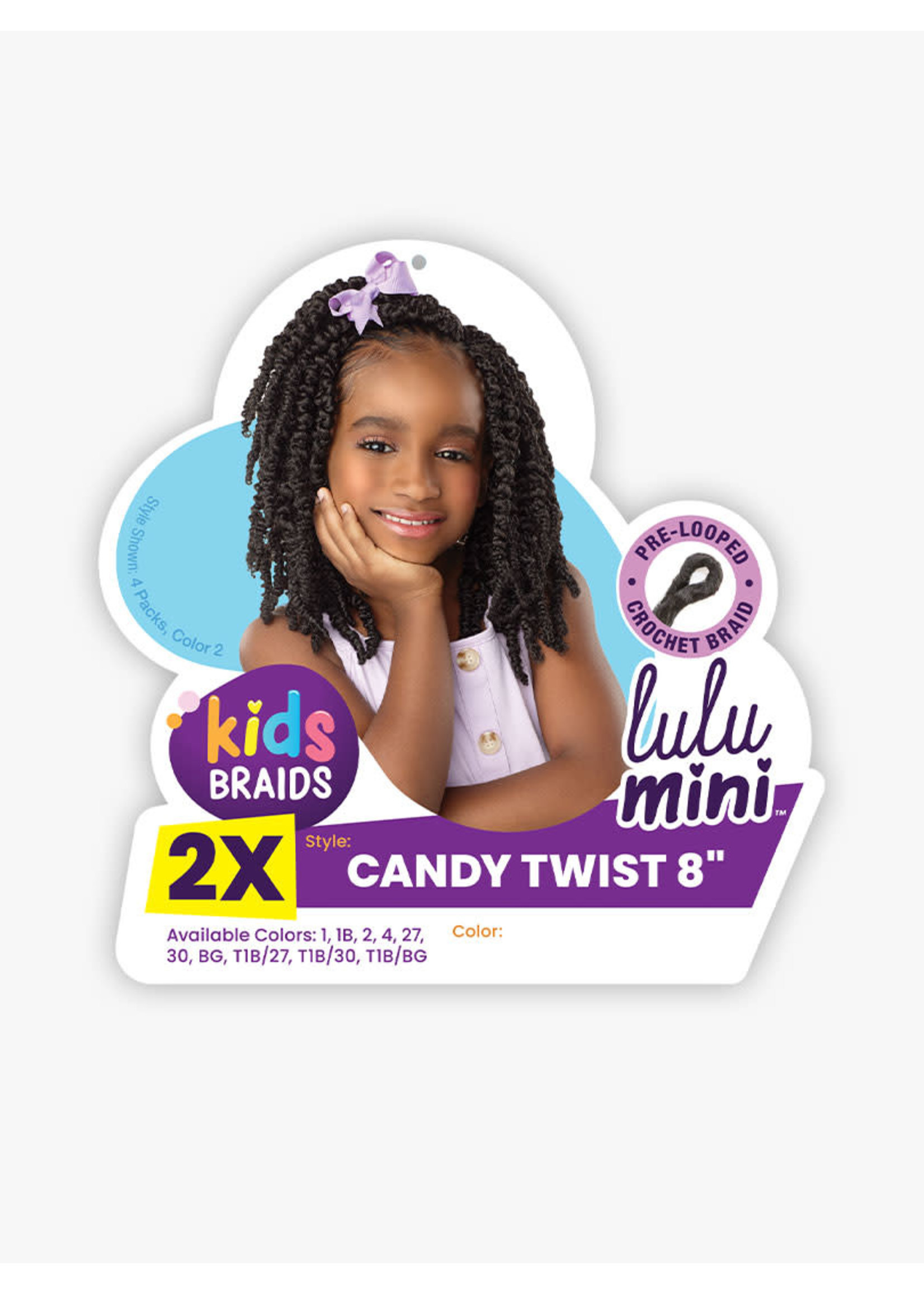 Sensationnel Lulu Mini  2x Candy Twist 8" 1B