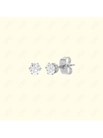 GNS CUR03S Cubic Zirconia Earring Silver