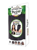 Naked Nature 100% Human Hair Tru-2-U Part Wig Straight Natural/DK