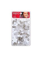 Kiss Large White & Clear Beads 240pc HA12