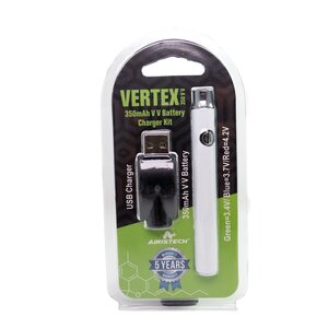 Vertex 350mAH Pen Battery - The Vertex Slim Variable Voltage 510 battery is  a great vape battery 510 threaded cartridges.