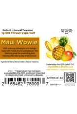 Apothecary Rx Apothecary Rx Delta 8 Calming and Uplifting Maui Wowie  Cartridge 1gr