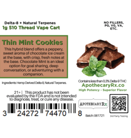 Apothecary Rx Apothecary Rx Delta 8 Peaceful and Uplifting Mint Chocolate Chip Cartridge 1gr