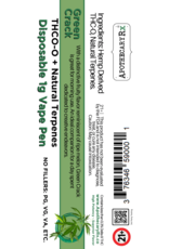 Apothecary Rx Apothecary Rx THCO Disposable Cartridge Green Crack 1gr