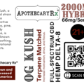 Apothecary Rx Apothecary Rx Delta 8 CBD OG Kush Elixir Hybrid 2000mg 30ml
