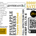 Apothecary Rx NO LONGER SOLD Apothecary Rx Delta 8 CBD Pineapple Express Elixir Sativa 2000mg 30ml