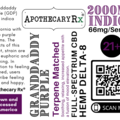 Apothecary Rx Apothecary Rx Delta 8 CBD Granddaddy Purple Elixir Indica 2000mg 30ml