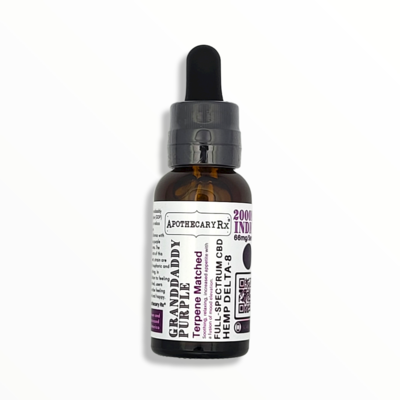 Apothecary Rx Apothecary Rx Delta 8 CBD Granddaddy Purple Elixir Indica 2000mg 30ml