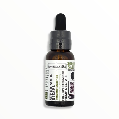 Apothecary Rx Apothecary Rx Delta 8 CBD Super Sour Diesel Elixir Sativa 2000mg 30ml