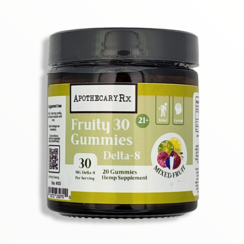 Apothecary Rx Delta 8 Gummies Fruity 30mg 20 ct