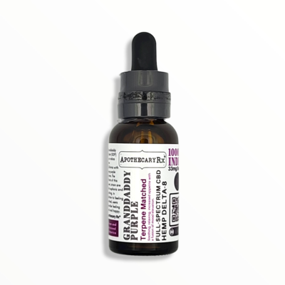 Apothecary Rx Apothecary Rx Delta 8 CBD Granddaddy Purple Elixir Indica 1000mg 30ml