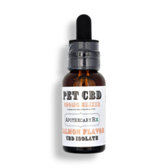 Apothecary Rx 600mg CBD Isolate Salmon Flavored Pet Elixir 30ml