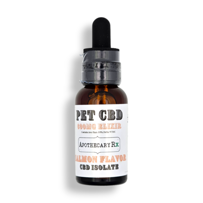 Apothecary Rx Apothecary Rx 600mg CBD Isolate Salmon Flavored Pet Elixir 30ml