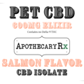 Apothecary Rx Apothecary Rx 600mg CBD Isolate Salmon Flavored Pet Elixir 30ml