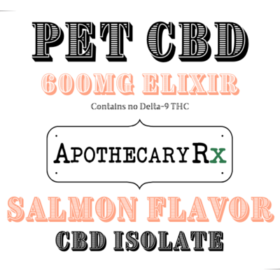 Apothecary Rx Apothecary Rx 600mg CBD Isolate Salmon Flavored Pet Elixir 30ml