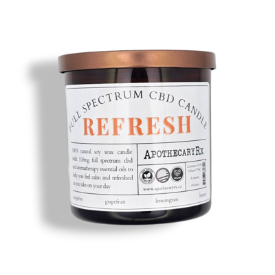 Apothecary Rx Apothecary Rx Full Spectrum CBD Aromatherapy Candle REFRESH 100mg 8oz
