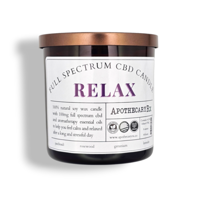 Apothecary Rx Apothecary Rx Full Spectrum CBD Aromatherapy Candle RELAX 100mg 8oz
