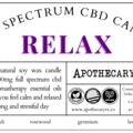 Apothecary Rx Apothecary Rx Full Spectrum CBD Aromatherapy Candle RELAX 100mg 8oz