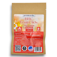Apothecary Rx 50mg HHC Vegan Gummies 5ct