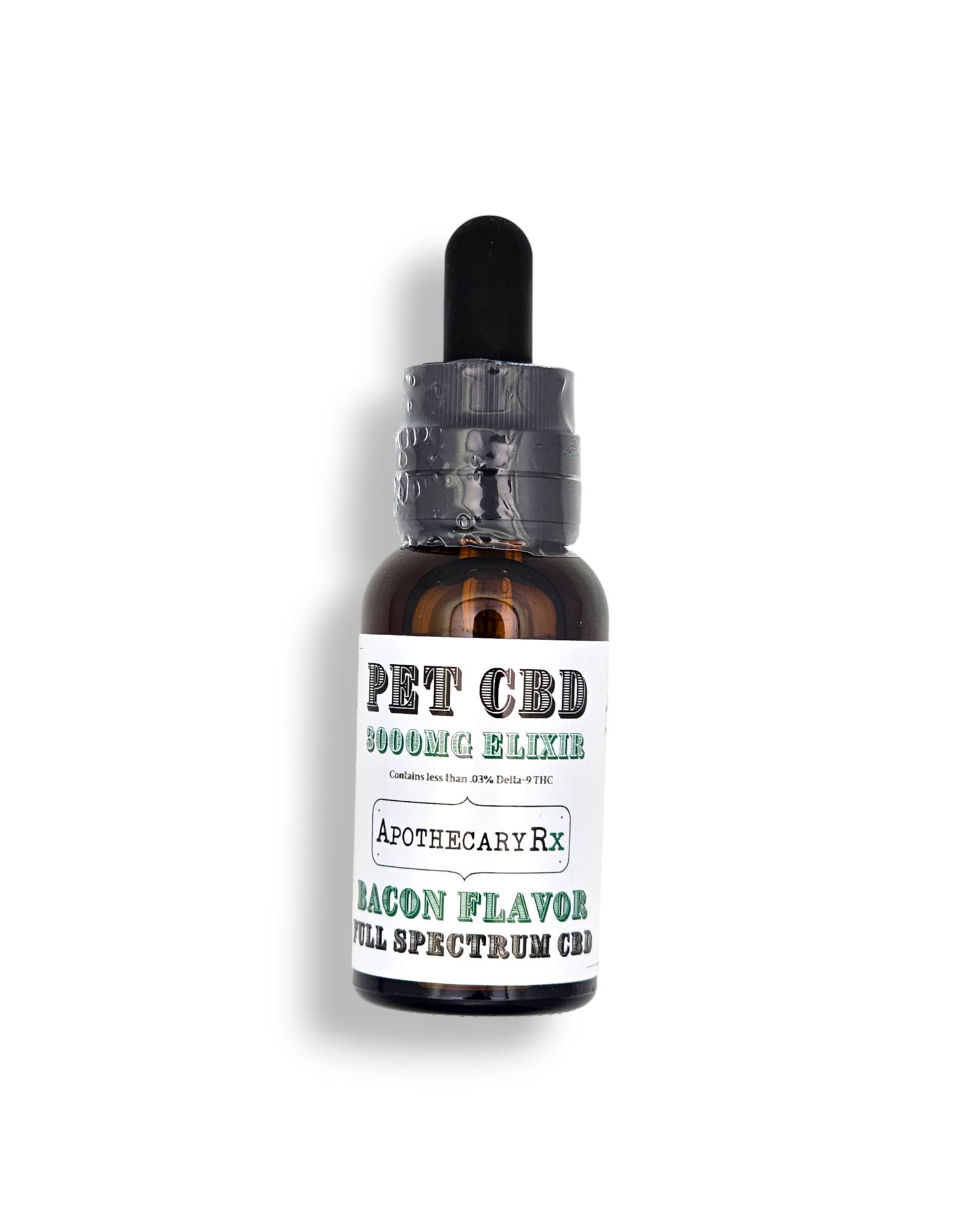 Apothecary Rx Apothecary Rx Full Spectrum CBD Bacon Flavored Pet Elixir 3000mg 30ml