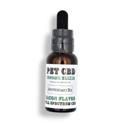 Apothecary Rx 3000mg Full Spectrum CBD Bacon Flavored Pet Elixir 30ml