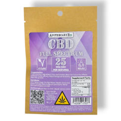 Apothecary Rx 25mg Full Spectrum CBD Vegan Gummies 5ct