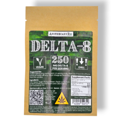 Apothecary Rx Delta 8 Vegan Gummies 250mg 5ct