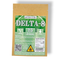 Apothecary Rx 25mg Delta 8 Vegan Gummies 5ct