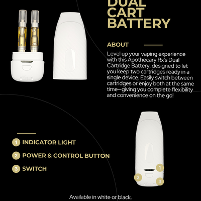 Apothecary Rx Apothecary Rx Dual Cartridge Battery