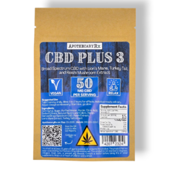 Apothecary Rx 50mg Broad Spectrum CBD Plus 3 Mushroom Gummies 5ct