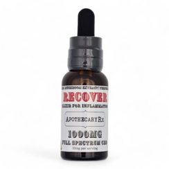 Apothecary Rx 1000mg RECOVER Elixir for Inflammation with Full Spectrum CBD 30ml
