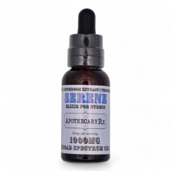 Apothecary Rx 1000mg SERENE Elixir for Stress with Broad Spectrum CBD 30ml