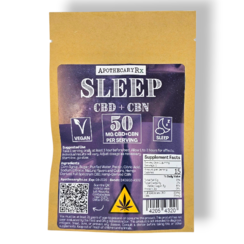 Apothecary Rx 50mg CBD CBN 1:1 Vegan Sleep Gummies 5ct