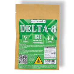 Apothecary Rx 50mg Delta 8 Vegan Gummies 5ct
