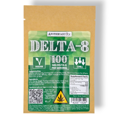 Apothecary Rx 100mg Delta 8 Vegan Gummies 5ct