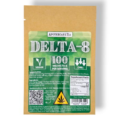 Apothecary Rx Apothecary Rx 100mg Delta 8 Vegan Gummies 5ct