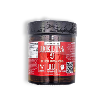 Apothecary Rx Apothecary Rx 10mg Delta-9 10mg CBD Vegan Gummies 30ct