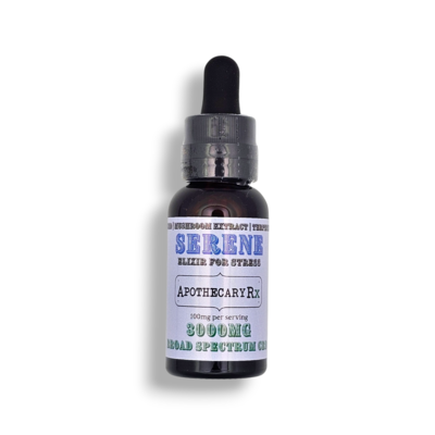 Apothecary Rx Apothecary Rx 3000mg SERENE Elixir for Stress with Broad Spectrum CBD 30ml