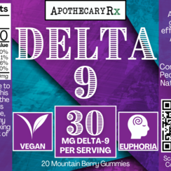 Apothecary Rx 30mg Delta-9 Gummies 20ct