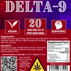 Apothecary Rx 20mg Delta-9 Gummies 5ct
