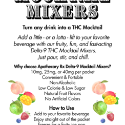 Apothecary Rx Delta 9 Mocktail Mixers Variety Pack 5ct Case of 12