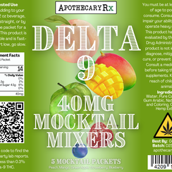 Apothecary Rx 40mg Delta 9 Mocktail Mixers 5ct Case of 12